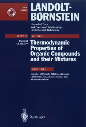 Marsh / Frenkel |  Densities of Phenols, Aldehydes, Ketones, Carboxylic Acids, Amines, Nitriles, and Nitrohydrocarbons | Buch |  Sack Fachmedien