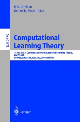 Sloan / Kivinen |  Computational Learning Theory | Buch |  Sack Fachmedien