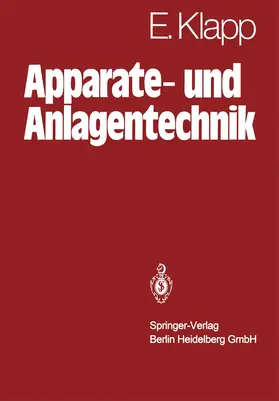Klapp |  Apparate- und Anlagentechnik | Buch |  Sack Fachmedien