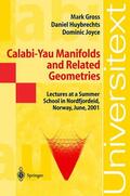 Huybrechts / Gross / Joyce |  Calabi-Yau Manifolds and Related Geometries | Buch |  Sack Fachmedien