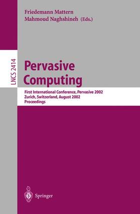 Naghshineh / Mattern | Pervasive Computing | Buch | 978-3-540-44060-4 | sack.de
