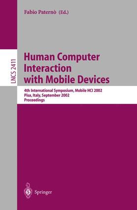 Paterno |  Human Computer Interaction with Mobile Devices | Buch |  Sack Fachmedien