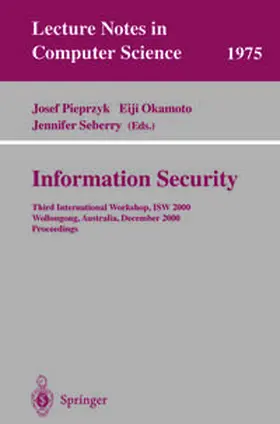 Pieprzyk / Okamoto / Seberry |  Information Security | eBook | Sack Fachmedien