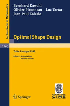 Kawohl / Cellina / Pironneau |  Optimal Shape Design | eBook | Sack Fachmedien