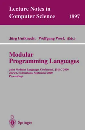 Gutknecht / Weck | Modular Programming Languages | E-Book | sack.de
