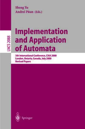 Yu / Paun | Implementation and Application of Automata | E-Book | sack.de