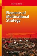 Head |  Head, K: Elements of Multinational Strategy | Buch |  Sack Fachmedien