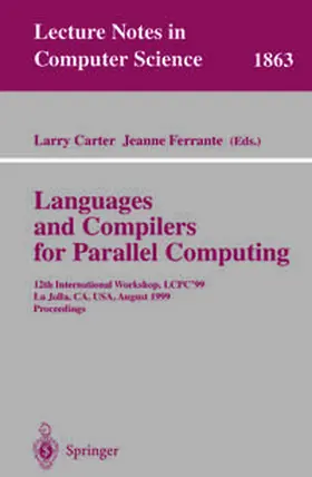 Carter / Ferrante |  Languages and Compilers for Parallel Computing | eBook | Sack Fachmedien