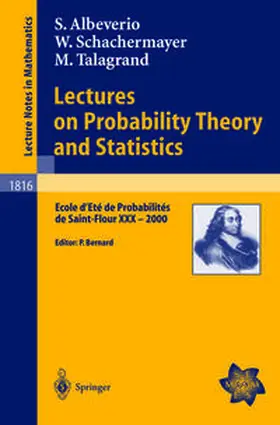 Albeverio / Bernard / Schachermayer | Lectures on Probability Theory and Statistics | E-Book | www.sack.de