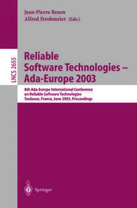 Rosen / Strohmeier | Reliable Software Technologies -- Ada-Europe 2003 | E-Book | sack.de
