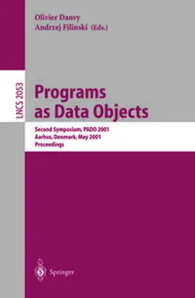 Danvy / Filinski |  Programs as Data Objects | eBook | Sack Fachmedien
