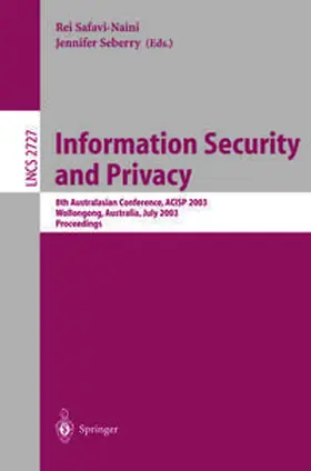 Safavi-Naini / Seberry |  Information Security and Privacy | eBook | Sack Fachmedien