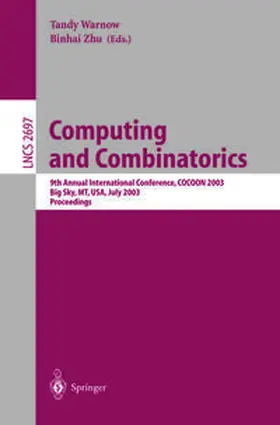 Warnow / Zhu | Computing and Combinatorics | E-Book | sack.de