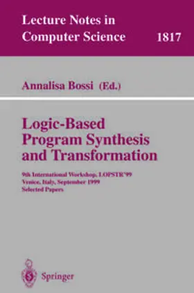 Bossi | Logic-Based Program Synthesis and Transformation | E-Book | sack.de