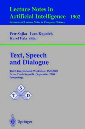 Sojka / Kopecek / Pala | Text, Speech and Dialogue | E-Book | sack.de