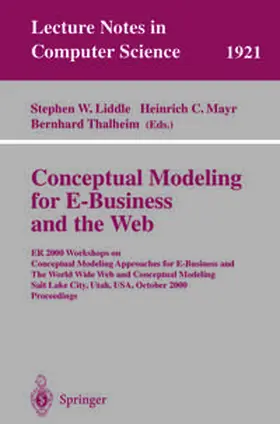 Liddle / Mayr / Thalheim | Conceptual Modeling for E-Business and the Web | E-Book | sack.de