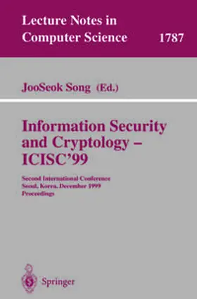 Song | Information Security and Cryptology - ICISC'99 | E-Book | sack.de
