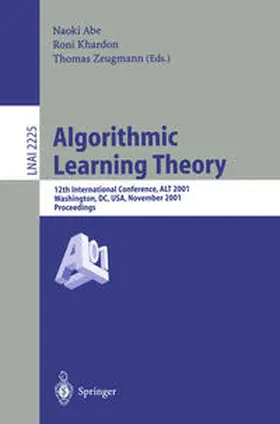 Abe / Khardon / Zeugmann |  Algorithmic Learning Theory | eBook | Sack Fachmedien