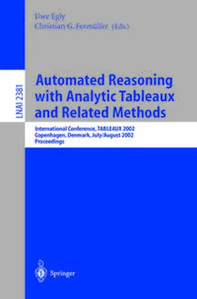 Egly / Fernmüller | Automated Reasoning with Analytic Tableaux and Related Methods | E-Book | sack.de