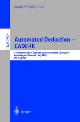 Voronkov | Automated Deduction - CADE-18 | E-Book | sack.de