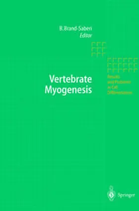 Brand-Saberi |  Vertebrate Myogenesis | eBook | Sack Fachmedien