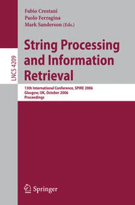 Crestani / Ferragina / Sanderson | String Processing and Information Retrieval | E-Book | sack.de