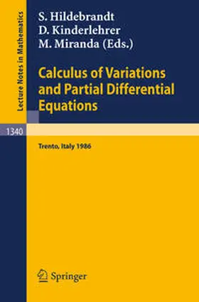 Hildebrandt / Kinderlehrer / Miranda | Calculus of Variations and Partial Differential Equations | E-Book | sack.de