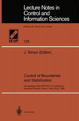 Simon | Control of Boundaries and Stabilization | E-Book | sack.de
