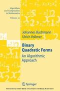 Buchmann / Vollmer |  Binary Quadratic Forms | eBook | Sack Fachmedien