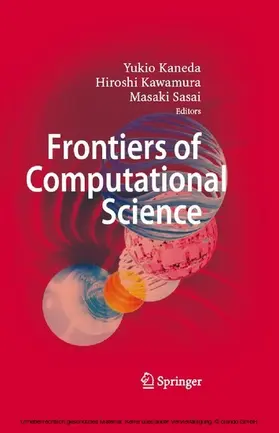 Kaneda / Kawamura / Sasai | Frontiers of Computational Science | E-Book | www.sack.de