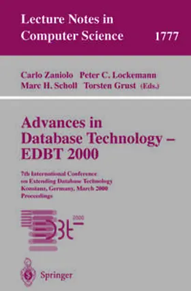 Zaniolo / Lockemann / Scholl | Advances in Database Technology - EDBT 2000 | E-Book | sack.de