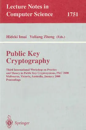 Imai / Zheng | Public Key Cryptography | E-Book | sack.de
