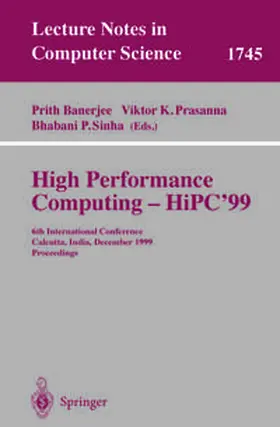 Banerjee / Prasanna / Sinha | High Performance Computing - HiPC'99 | E-Book | sack.de