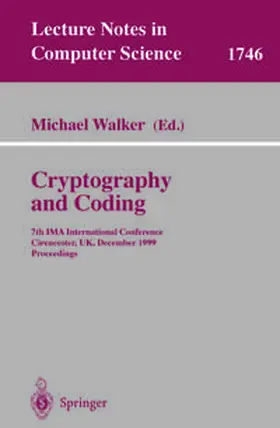 Walker | Cryptography and Coding | E-Book | sack.de