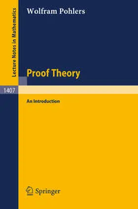 Pohlers | Proof Theory | E-Book | sack.de