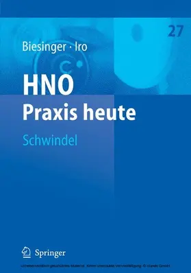 Biesinger / Iro |  Schwindel | eBook | Sack Fachmedien
