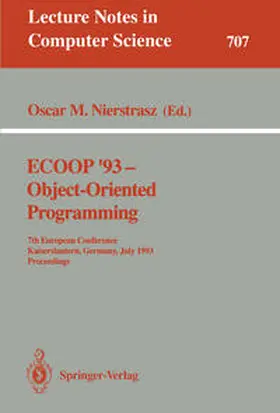Nierstrasz | ECOOP '93 - Object-Oriented Programming | E-Book | sack.de