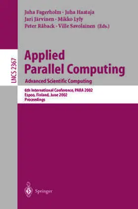 Fagerholm / Haataja / Järvinen | Applied Parallel Computing: Advanced Scientific Computing | E-Book | sack.de