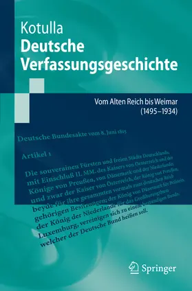 Kotulla | Deutsche Verfassungsgeschichte | E-Book | sack.de