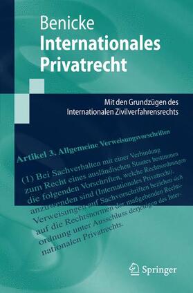 Benicke | Internationales Privatrecht | Buch | 978-3-540-48732-6 | sack.de