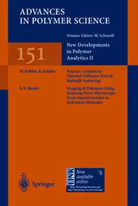 Schmidt | New Developments in Polymer Analytics II | E-Book | sack.de