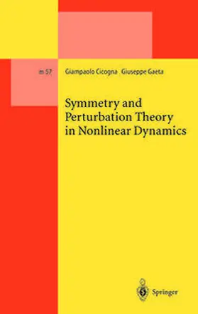 Cicogna / Gaeta | Symmetry and Perturbation Theory in Nonlinear Dynamics | E-Book | sack.de