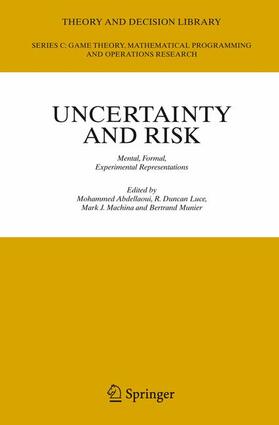 Abdellaoui / Munier / Luce | Uncertainty and Risk | Buch | 978-3-540-48934-4 | sack.de