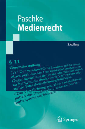 Paschke | Medienrecht | E-Book | sack.de