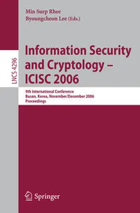 Rhee / Lee | Information Security and Cryptology – ICISC 2006 | E-Book | sack.de