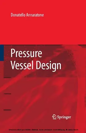 Annaratone | Pressure Vessel Design | E-Book | www.sack.de