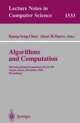 Chwa / Ibarra | Algorithms and Computation | E-Book | sack.de