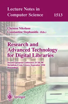 Nikolaou / Stephanidis |  Research and Advanced Technology for Digital Libraries | eBook | Sack Fachmedien