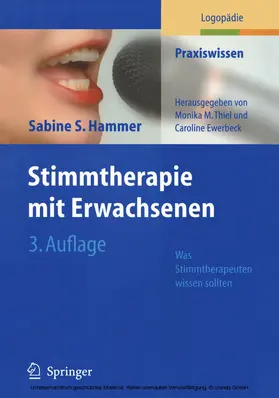 Hammer |  Stimmtherapie mit Erwachsenen | eBook | Sack Fachmedien