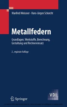 Meissner / Schorcht | Metallfedern | E-Book | www.sack.de